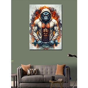Kanvas Tablo Kaslı Maymun 70x100 cm