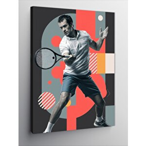 Kanvas Tablo Tenis Temalı 100x140 cm