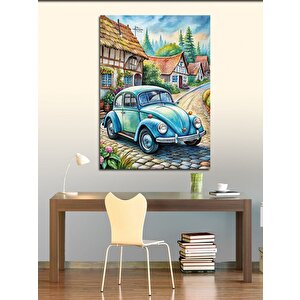 Kanvas Tablo Mavi Vosvos 70x100 cm