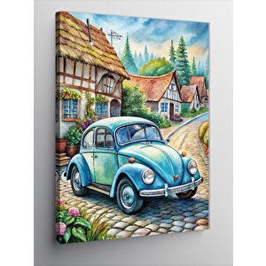 Kanvas Tablo Mavi Vosvos 50x70 cm