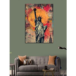 Kanvas Tablo Pop Art Özgürlük Heykeli 70x100 cm