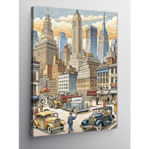 Kanvas Tablo Eski Zamanlarda Amerika 50x70 cm