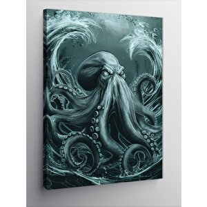 Kanvas Tablo Ahtapot 50x70 cm