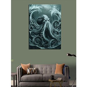 Kanvas Tablo Ahtapot 70x100 cm