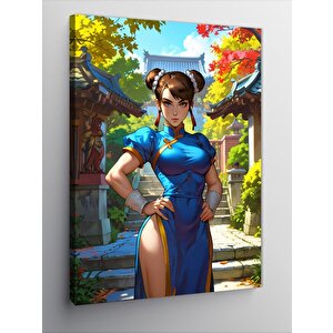 Kanvas Tablo Street Fighter Chunlee 100x140 cm