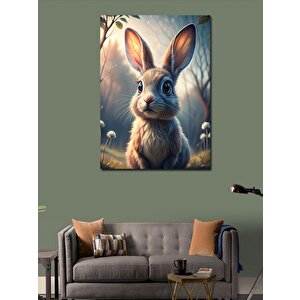 Kanvas Tablo Doğayı Dinleyen Tavşan 70x100 cm