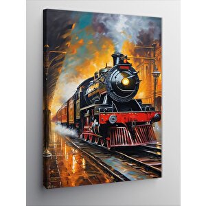 Kanvas Tablo Buharlı Tren 50x70 cm
