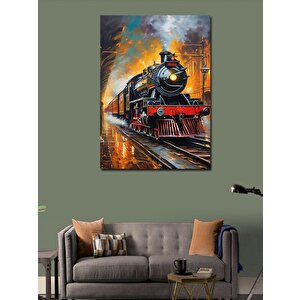 Kanvas Tablo Buharlı Tren 50x70 cm