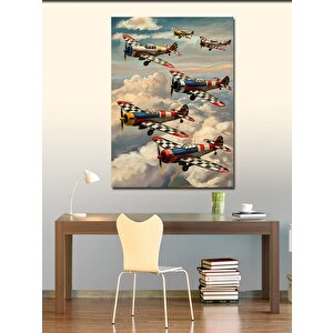 Kanvas Tablo Akrobasi Uçakları 70x100 cm