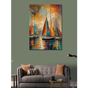 Kanvas Tablo Yelkenli Tekneler 50x70 cm