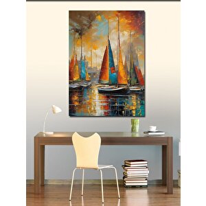 Kanvas Tablo Yelkenli Tekneler 50x70 cm