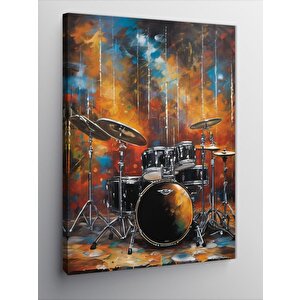 Kanvas Tablo Bateri Seti 100x140 cm