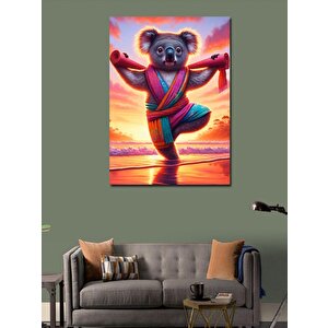 Kanvas Tablo Yoga Yapan Koala 50x70 cm