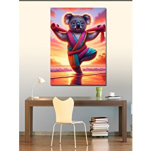 Kanvas Tablo Yoga Yapan Koala 50x70 cm