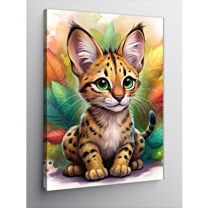 Kanvas Tablo Yavru Leopar 50x70 cm