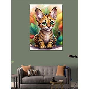 Kanvas Tablo Yavru Leopar 70x100 cm