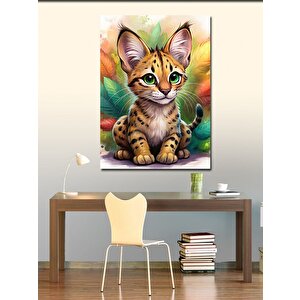 Kanvas Tablo Yavru Leopar 70x100 cm
