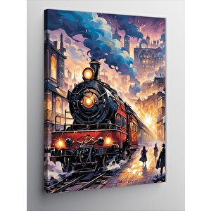 Kanvas Tablo Eski Buharlı Tren 50x70 cm