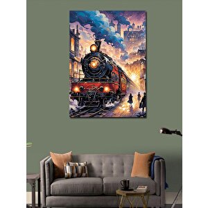 Kanvas Tablo Eski Buharlı Tren 50x70 cm