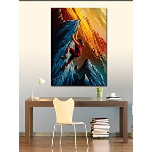 Kanvas Tablo Zirvedeki Yalnızlık Ve Dağcı 50x70 cm