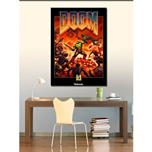 Kanvas Tablo Doom Oyun Afişi 50x70 cm