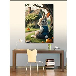 Kanvas Tablo Tavşan Ve Balkabakları 100x140 cm