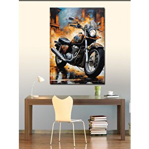 Kanvas Tablo Motosiklet Temalı 70x100 cm