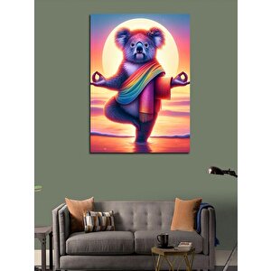 Kanvas Tablo Yoga Yapan Panda 100x140 cm