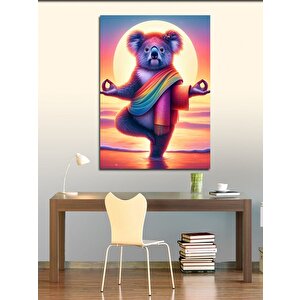 Kanvas Tablo Yoga Yapan Panda 100x140 cm