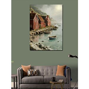 Kanvas Tablo Sahil Evleri 70x100 cm