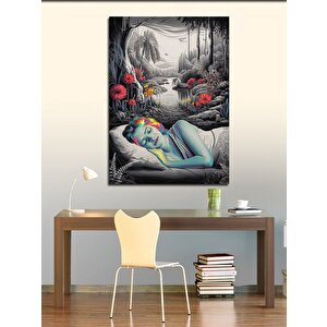 Kanvas Tablo Kızın Uykusundaki Vadi 50x70 cm