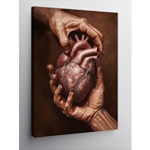 Kanvas Tablo Tüm Kalbim Senindir 70x100 cm