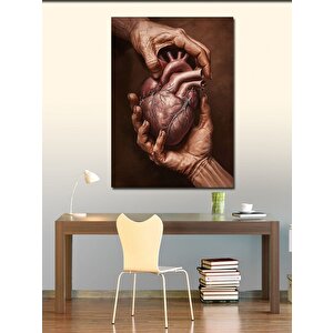 Kanvas Tablo Tüm Kalbim Senindir 70x100 cm