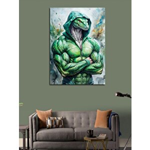 Kanvas Tablo Vücut Çalışan Yılan 70x100 cm