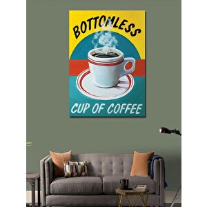 Kanvas Tablo Dipsiz Kahve Fincanı 50x70 cm