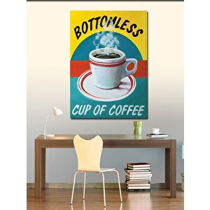Kanvas Tablo Dipsiz Kahve Fincanı 70x100 cm
