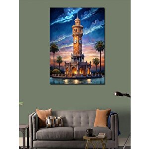 Kanvas Tablo İzmir Saat Kulesi
