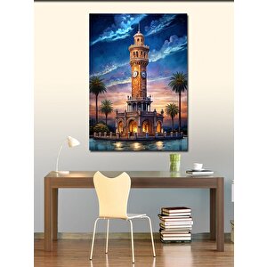 Kanvas Tablo İzmir Saat Kulesi