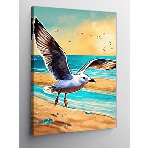 Kanvas Tablo Uçan Martı 50x70 cm
