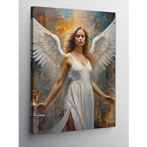 Kanvas Tablo Beyaz Melek 100x140 cm