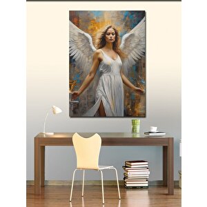 Kanvas Tablo Beyaz Melek 100x140 cm
