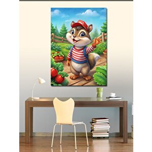 Kanvas Tablo Tarla Ve Sincap 70x100 cm