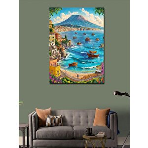 Kanvas Tablo Sahil Kasabası 50x70 cm