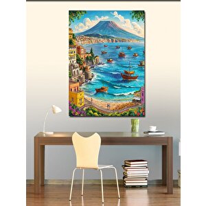 Kanvas Tablo Sahil Kasabası 50x70 cm
