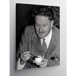 Kanvas Tablo Nazım Hikmet Kahve İçiyor