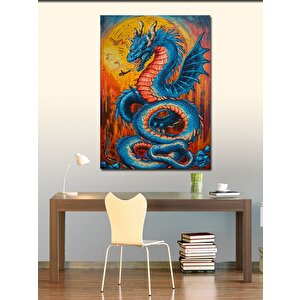 Kanvas Tablo Ejderha 50x70 cm