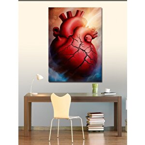 Kanvas Tablo Kırık Kalp 70x100 cm