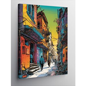 Kanvas Tablo Eski Sokak 50x70 cm