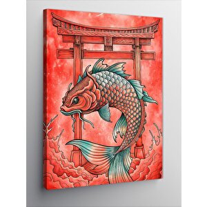 Kanvas Tablo Kırmızı Japon Balığı 70x100 cm
