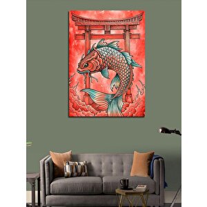 Kanvas Tablo Kırmızı Japon Balığı 70x100 cm